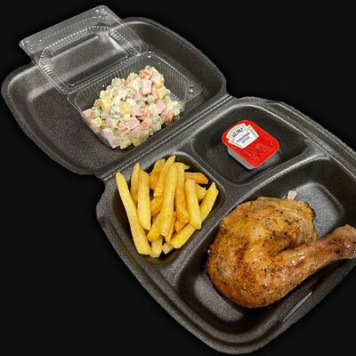 Комбо с куриной ножкой в Булка и Мясо по цене 630 ₽