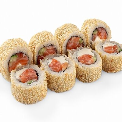 Ролл Норвежский в кунжуте с лососем и Ананасом в Big Fish по цене 1155