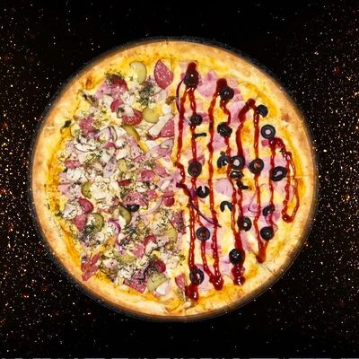 Пицца 50/50 Мясная и Барбекю в Пицца Мафия по цене 1100 ₽