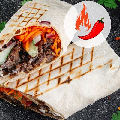Острая мини-шаурма с говядиной в Шурум Бурум по цене 335 ₽
