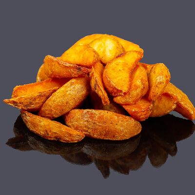 Картофель по-деревенски в Булка и Мясо по цене 210 ₽