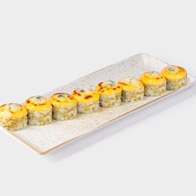 Запечённый с гребешком и лососем в Тендер Суши по цене 1080 ₽