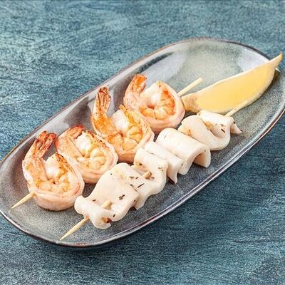 Морепродукты на гриле в Милос Кухня Греции по цене 360 ₽
