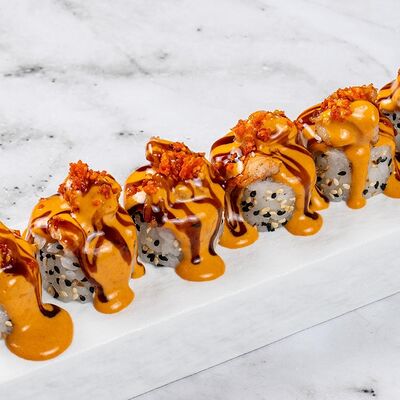 Ролл с тигровой креветкой и соусом том-ям в Bona по цене 980 ₽