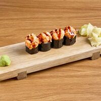 Вулкан с лососем и гребешком 4 шт в Клёво