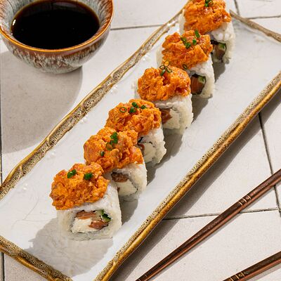 Острый ролл с лососем и тунцом в Маймун по цене 790