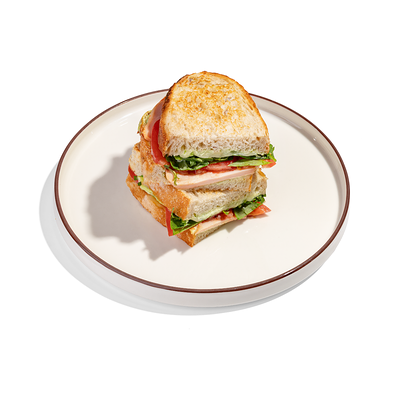 Сэндвич с курицей, томатами и сыром в Здрасте по цене 450 ₽