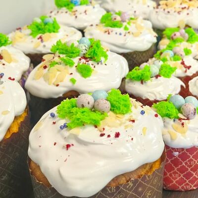 Кулич пасхальный творожныйв Вау моти по цене 550 ₽