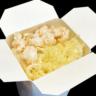 Паста Морская с креветкой и с лапшой в Bibiwok по цене 580 ₽