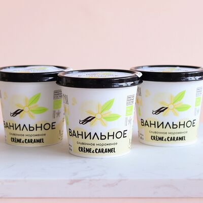 Ванильное в Натуральное мороженое Creme & Caramel по цене 186 ₽