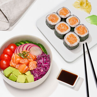 Сытный обед в Много лосося по цене 985