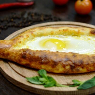 Мини-хачапури по-аджарски в Мангал и мясо по цене 389 ₽