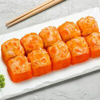 Запеченный ролл сырный с тигровыми креветками Гранд в Суши Сет