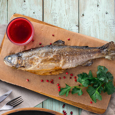 Форель, запеченная с гранатовым соусом в Кавказ по цене 790