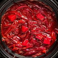 Борщ по-сибирски с фасолью в Пекарня Konigsbacker