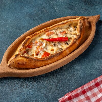 Пиде с грибами и овощами в ХашЛаваш по цене 620 ₽