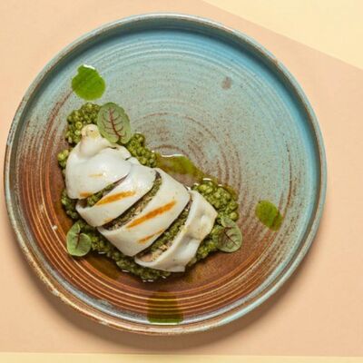 Кальмар на гриле с гребешком в PastaMore по цене 1150 ₽