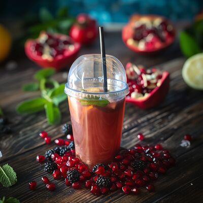 Лимонад Гранат-смородина в Биг Хот-дог по цене 220 ₽