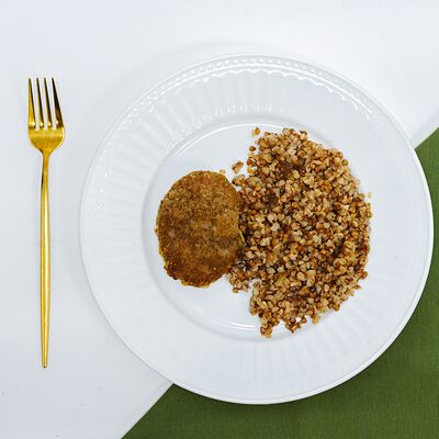 Второе Котлета с гречкой в Хлеб и сласти по цене 130 ₽