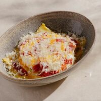 Равиоли с бычьими хвостами и пармской ветчиной в Grain