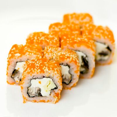 Ролл Сливочный угорь в Цунами по цене 440 ₽