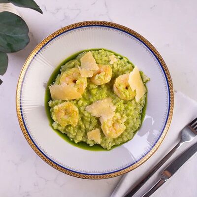 Ризотто с креветкамм в Лобби бар по цене 1320 ₽