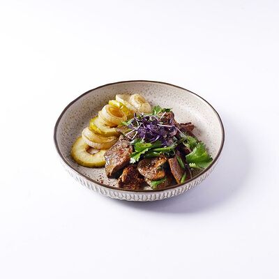 Баранья печень с яблоками в Чайхона №1 Васильчуки по цене 590 ₽