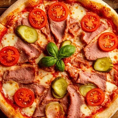 Мясной пир 30 см в Пицца Ёлка по цене 840 ₽