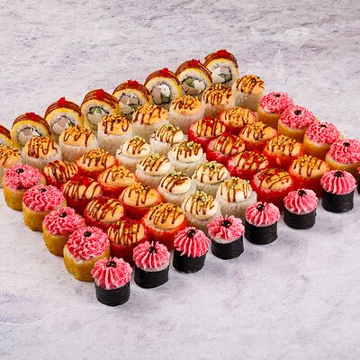 1,5 кг роллов Хот в Суши Да по цене 1333 ₽