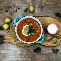 Солянка мясная со сметаной в Potato project