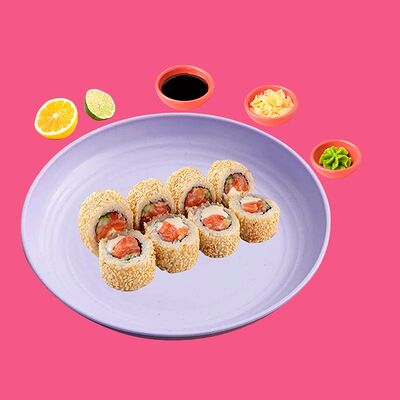 Ролл Флорида Salmon в кунжуте в Big Fish по цене 1432 ₽