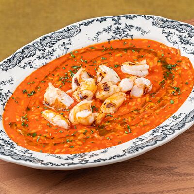 Ризотто с печёным рамиро и креветкамив ИВА по цене 1450 ₽