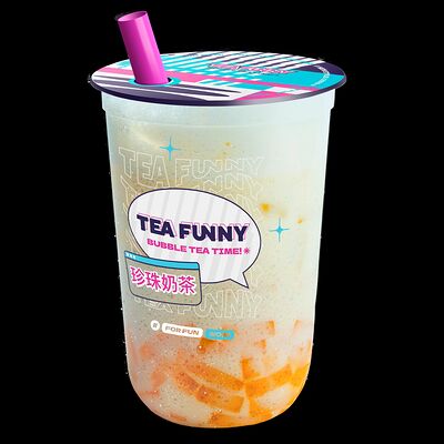 Милкшейк Дыня-маракуйя с шариками зеленое яблоко М в Tea Funny по цене 455 ₽