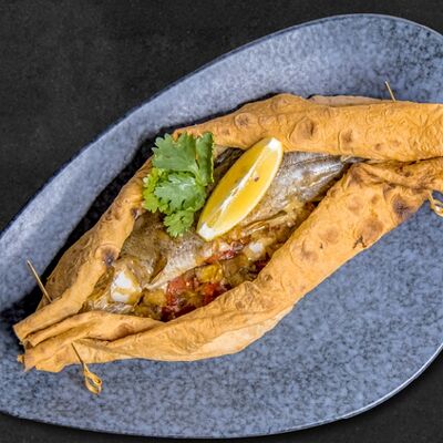 Форель, запеченная в лаваше в Брынза по цене 1120 ₽