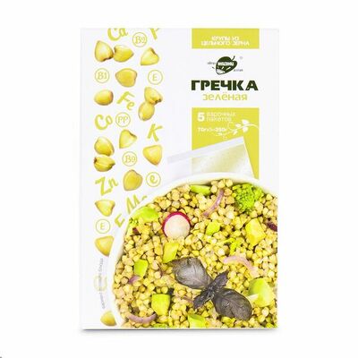 Крупа гречневая зелёная с Алтая в пакетиках для варки, Образ Жизни, 5 х Алтайский край в Азбука Вкуса Экспресс Меню по цене 157 ₽
