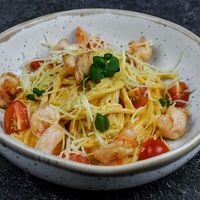 Паста с креветками в Dimcoffee