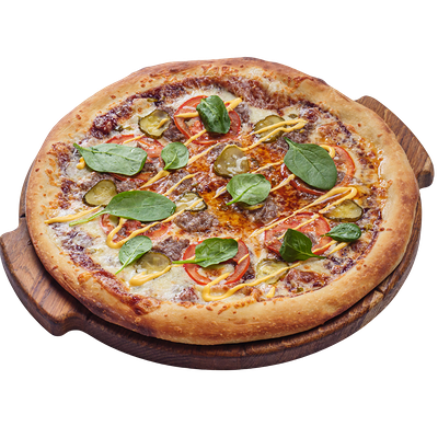 Пицца Чизбургер 28см в ИТЛЕ Bistro Halal по цене 960 ₽