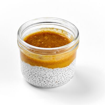 Пудинг кокосовый со смузи манго-банан в Кофеин по цене 270