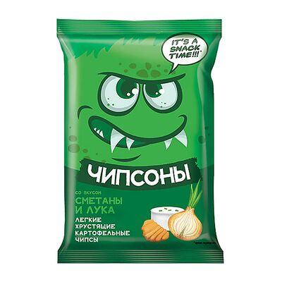 Чипсоны со вкусом сметаны и лука в О, Пончики по цене 55 ₽