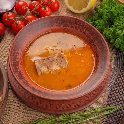 Харчо с говядиной в Приключения Шурика по цене 535 ₽