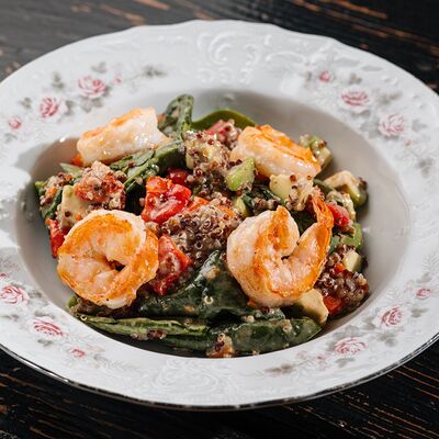 Креветки, авокадо, киноа в Just Bar & Kitchen по цене 680 ₽