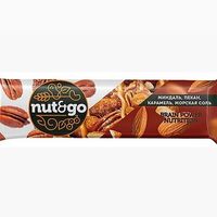 Батончик с миндалём, пеканом, карамелью, морской солью Nut&Go в Сливки