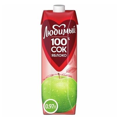 Сок Любимый яблоко осветленно [ат] в Bravo Italia по цене 395 ₽