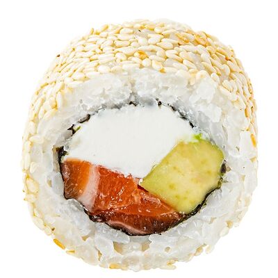 #801 урамаки с лососем, кунжутом и авокадо в GODZILLA по цене 8 р.