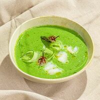 Зелёный гаспачо на йогурте в Ботаника