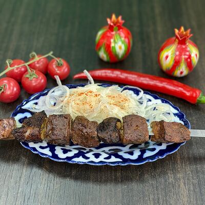 Шашлык из говяжьей печени в ХОЧУ МАНГАЛ по цене 450 ₽