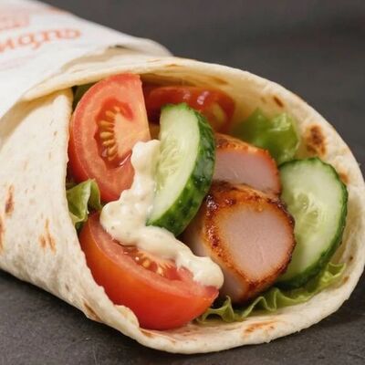 Шаурма со свининой в лавашев СВОЯ КУХНЯ по цене 398 ₽