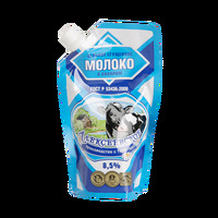 Молоко сгущенное Алексеевское 8,5% с сахаром дой-пак Бзмж в Азбука Вкуса Экспресс Меню