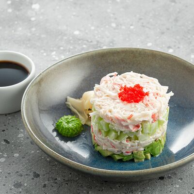 Тартар из снежного краба с авокадо в Double по цене 580