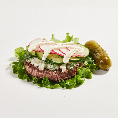 Бургер Сосед по даче в листьях в #FARШ по цене 890